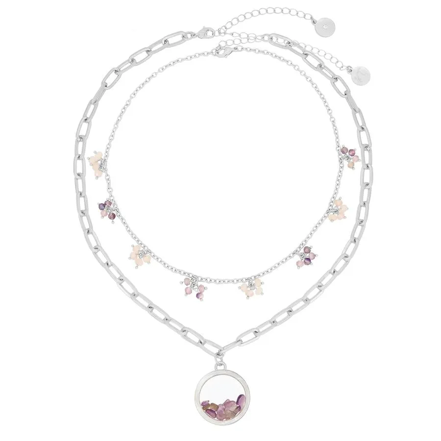 KTxBB 'Dancing Stones' Locket Necklace Set