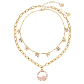 KTxBB 'Dancing Stones' Locket Necklace Set