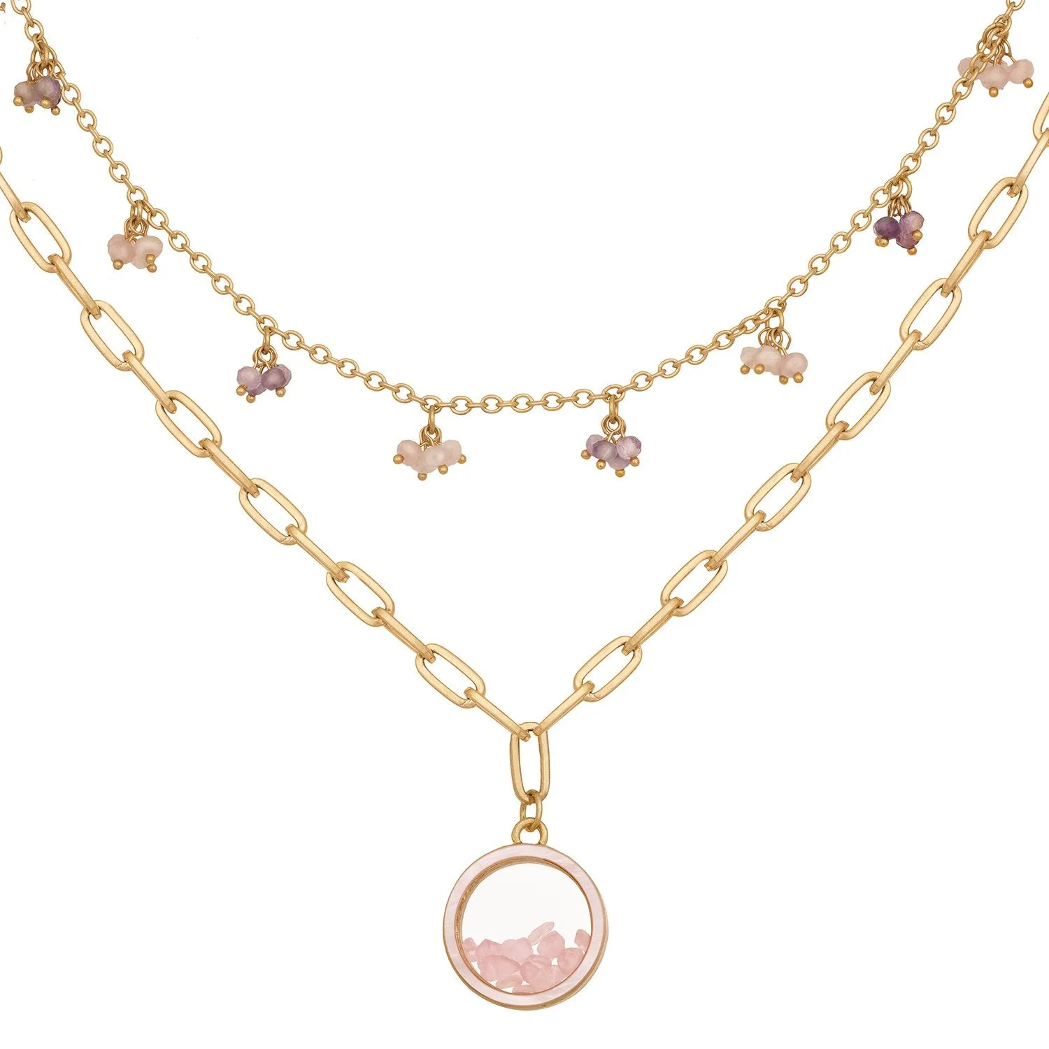 KTxBB 'Dancing Stones' Locket Necklace Set