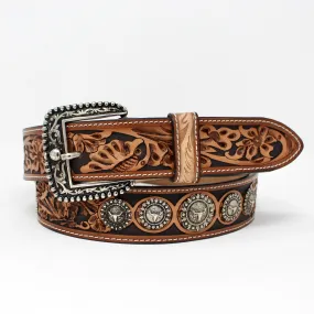 Ladies Floral Concho Belt