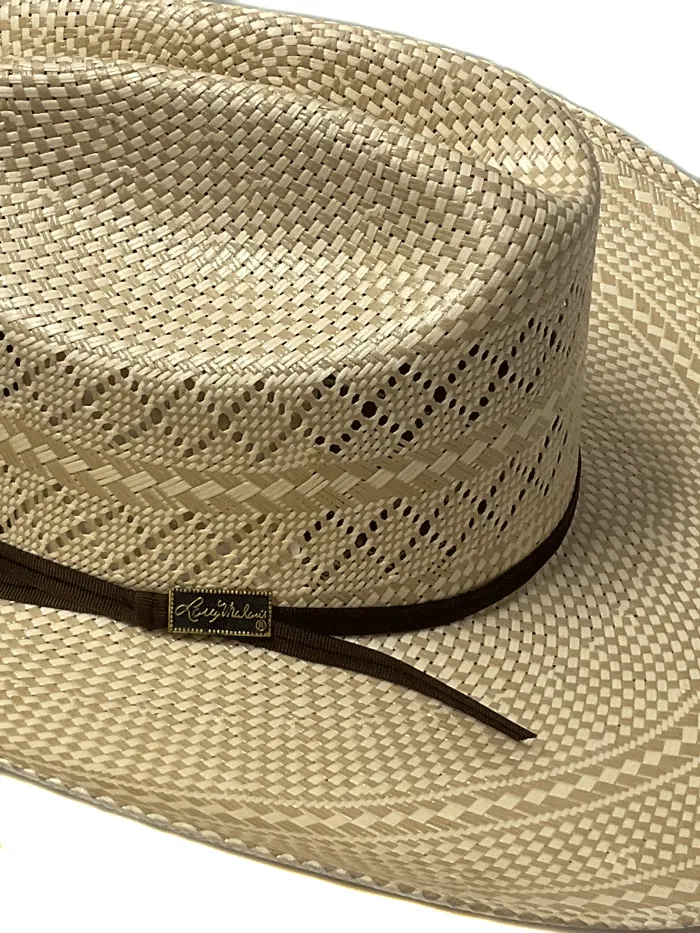 Larry Mahan MSL342COWX4414 10X COWBOY Straw Hat Ivory Tan