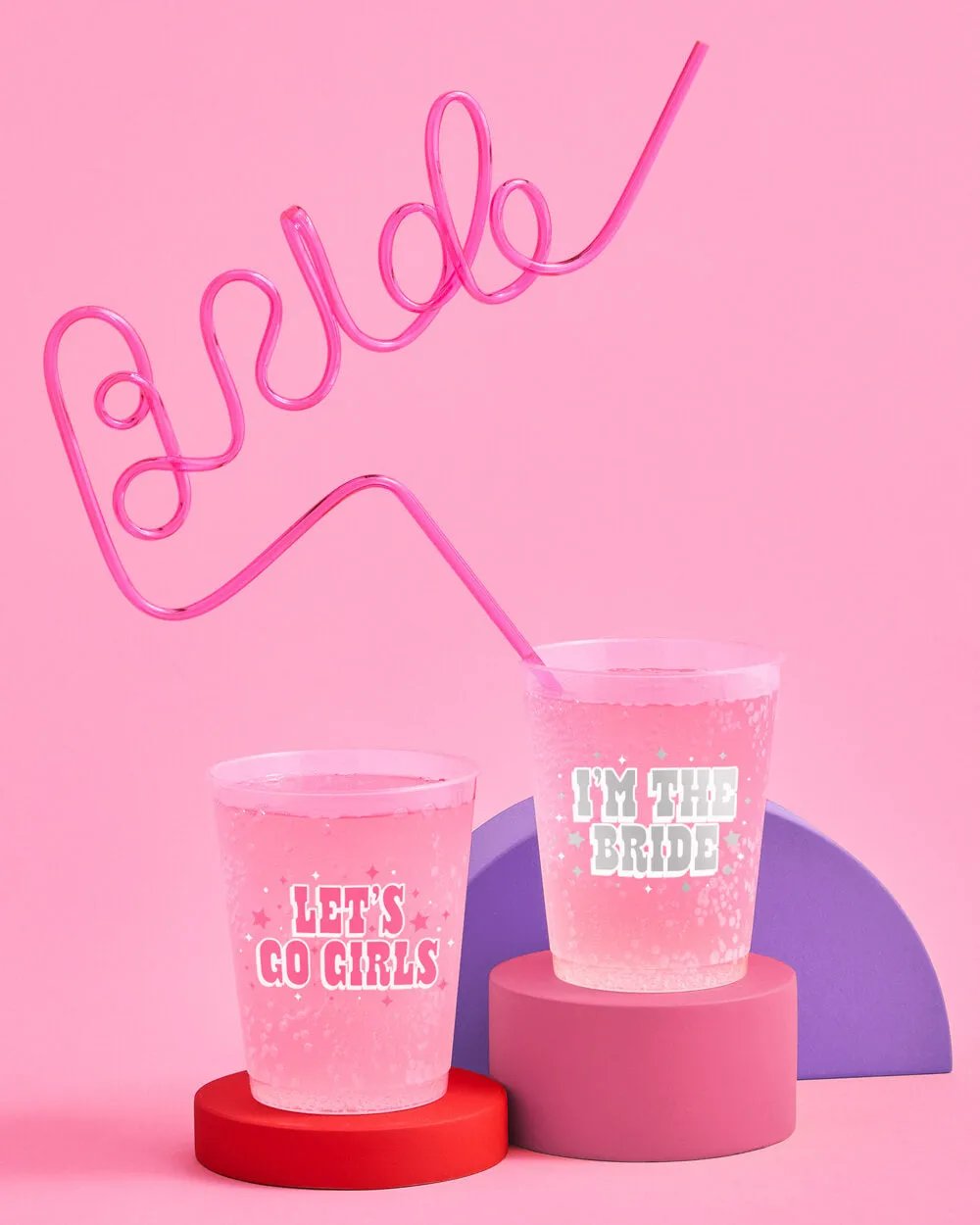 Let's Go Girls Cups - 16 reusable frost flex cups
