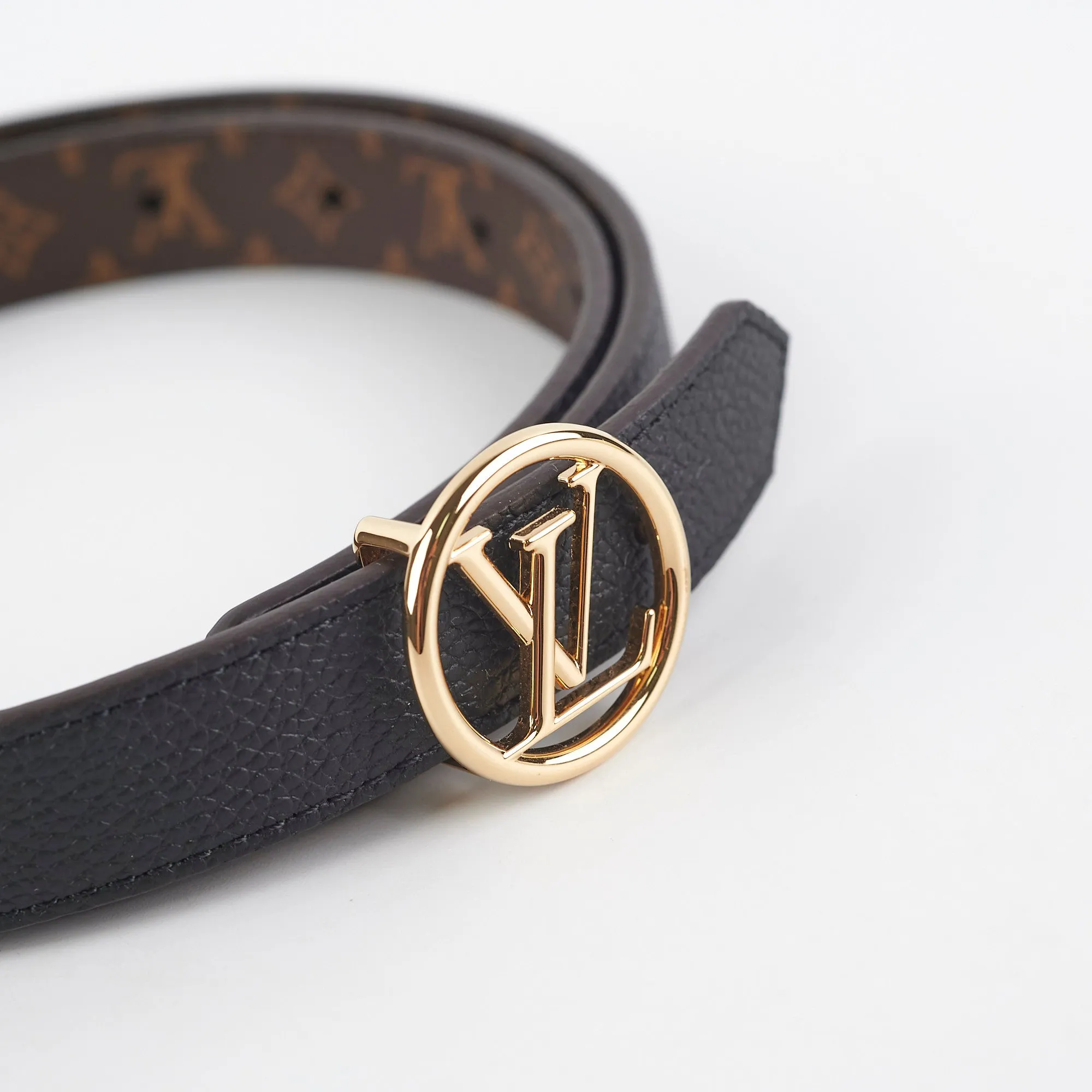 Louis Vuitton 20mm Reversible Logo Monogram 75cm Belt