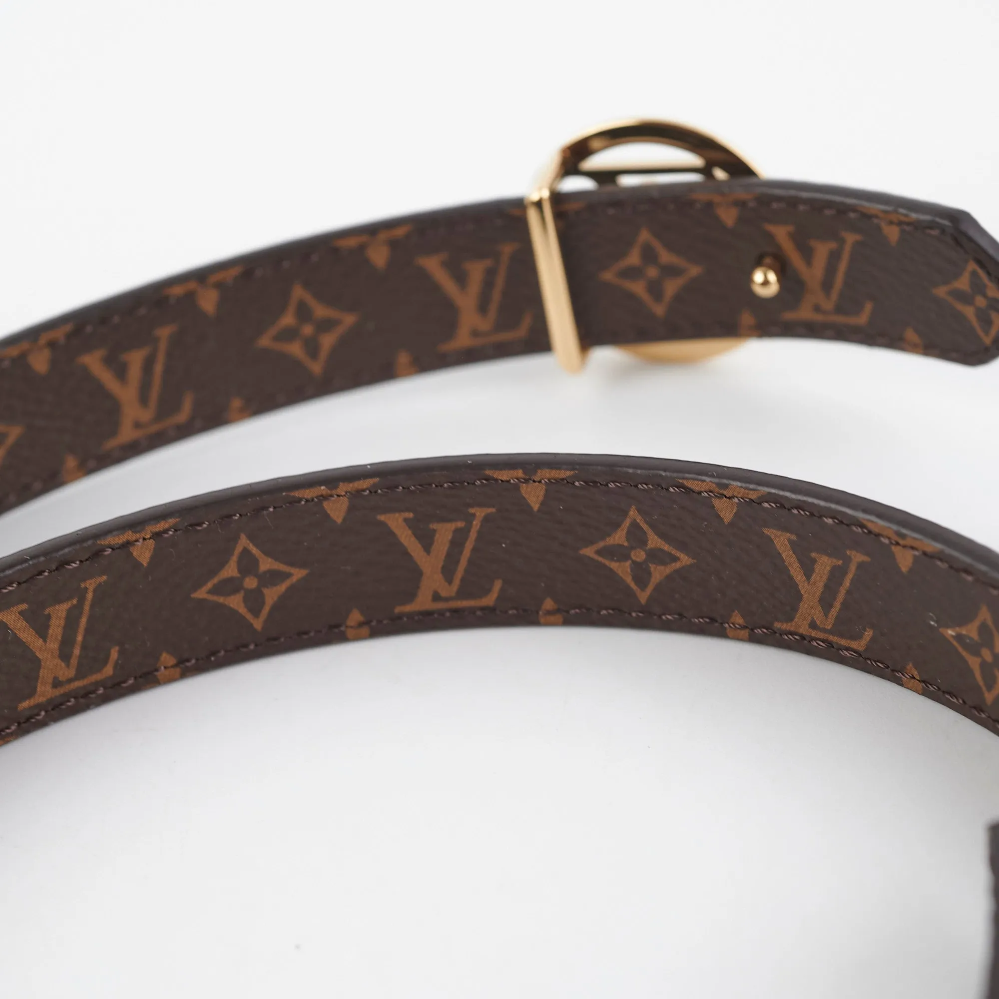 Louis Vuitton 20mm Reversible Logo Monogram 75cm Belt