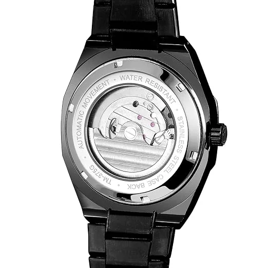 Luxury Forsining Tourbillon Hollow Mechanical Automatic Brushed Stainless-Steel
