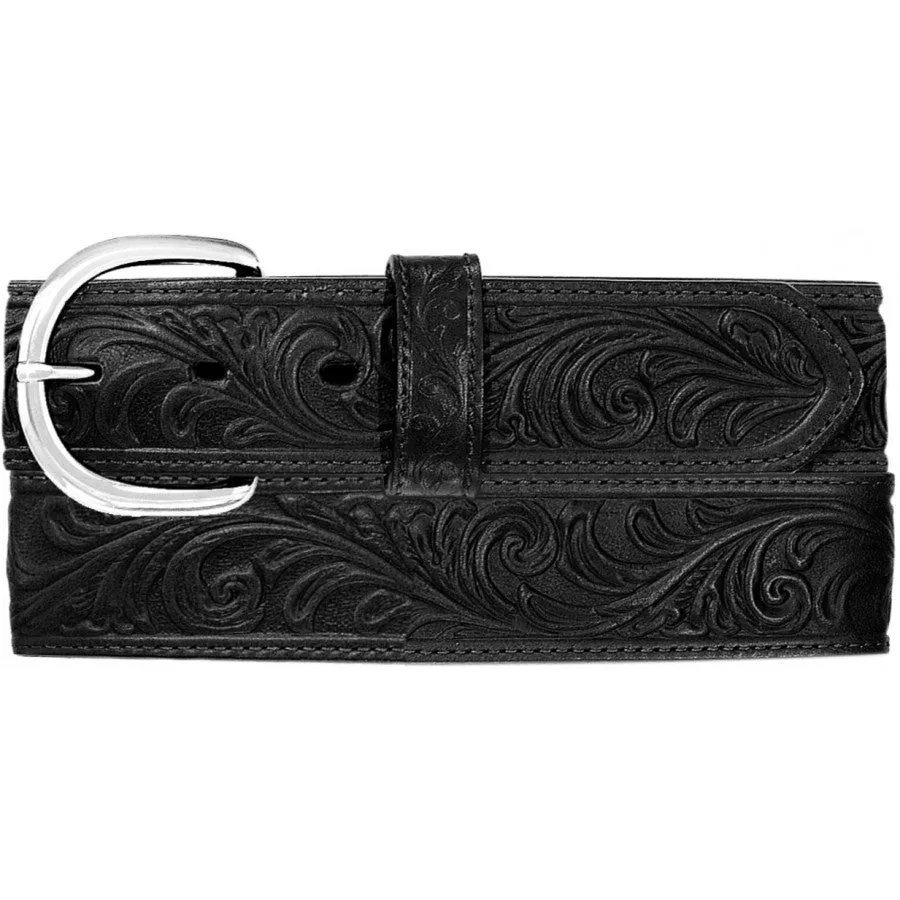 Men's Justin Western Scroll Tooled Belt By Leegin 53903