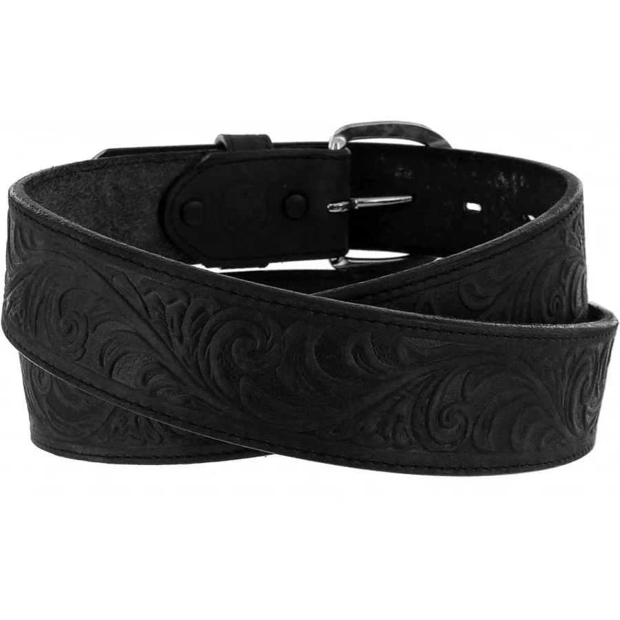 Men's Justin Western Scroll Tooled Belt By Leegin 53903