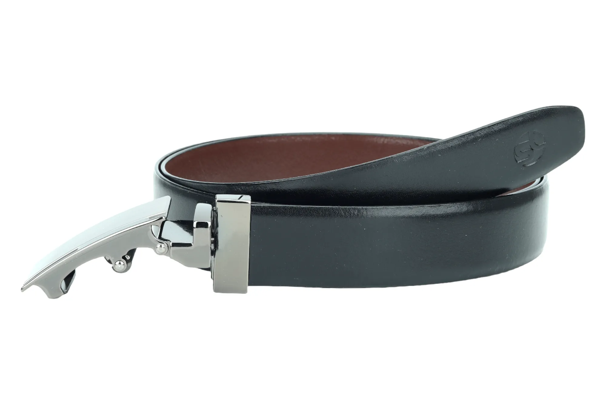 Mens Reversible Auto lock leather Formal Belt 99353