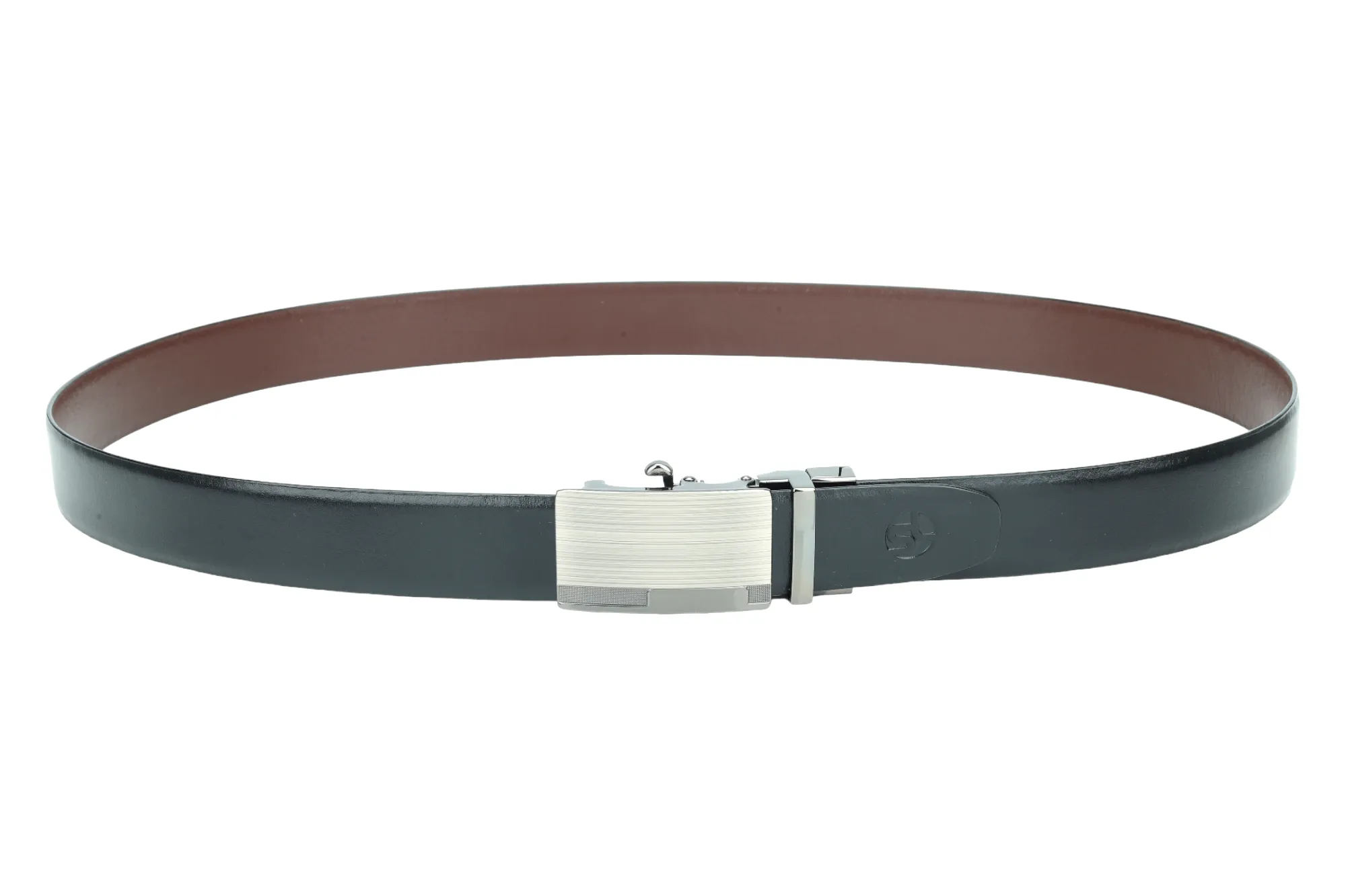 Mens Reversible Auto lock leather Formal Belt 99353