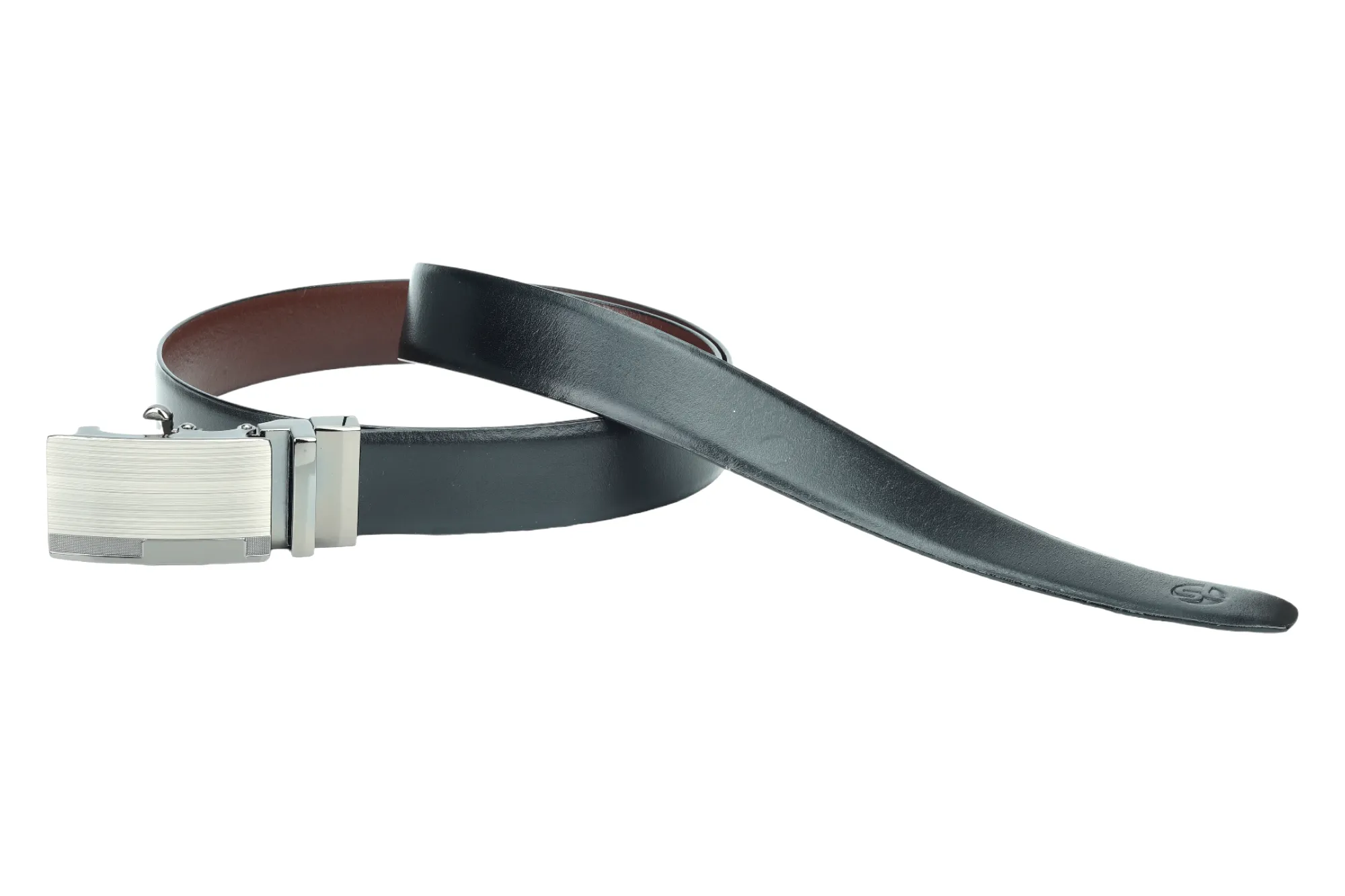 Mens Reversible Auto lock leather Formal Belt 99353