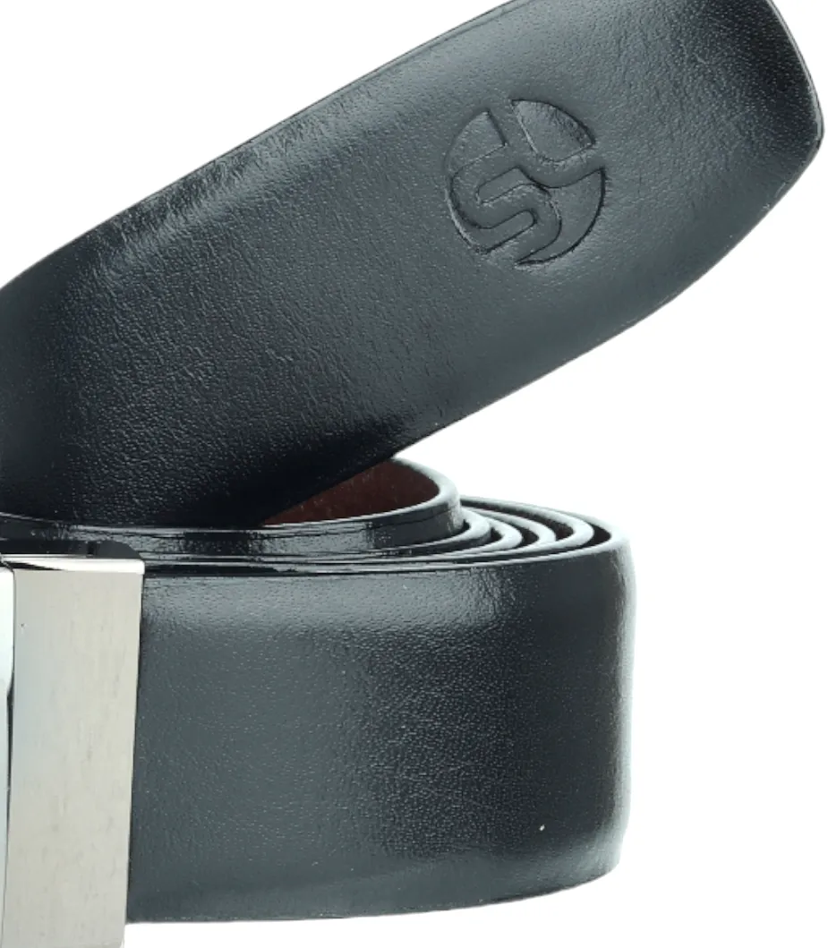 Mens Reversible Auto lock leather Formal Belt 99353