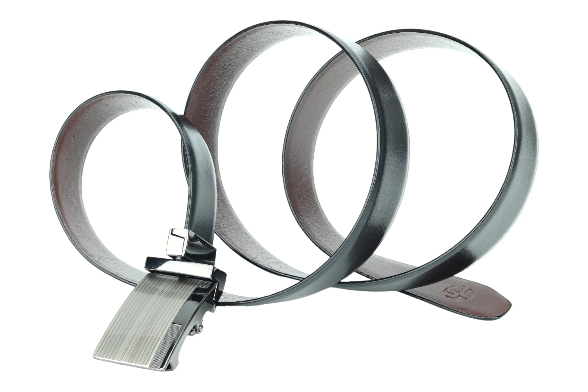 Mens Reversible Auto lock leather Formal Belt 99353