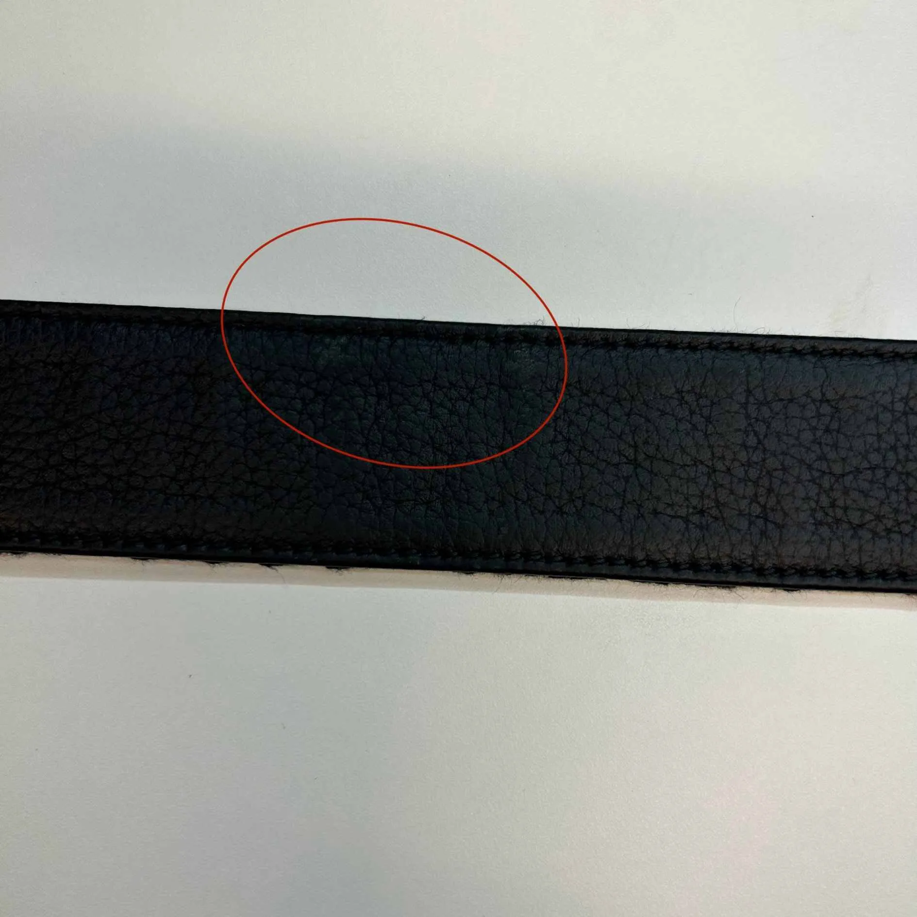 Men's Reversible Oblique Belt Navy