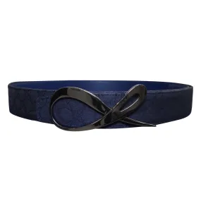 Midnight Marino Logo Black Reversible Belt