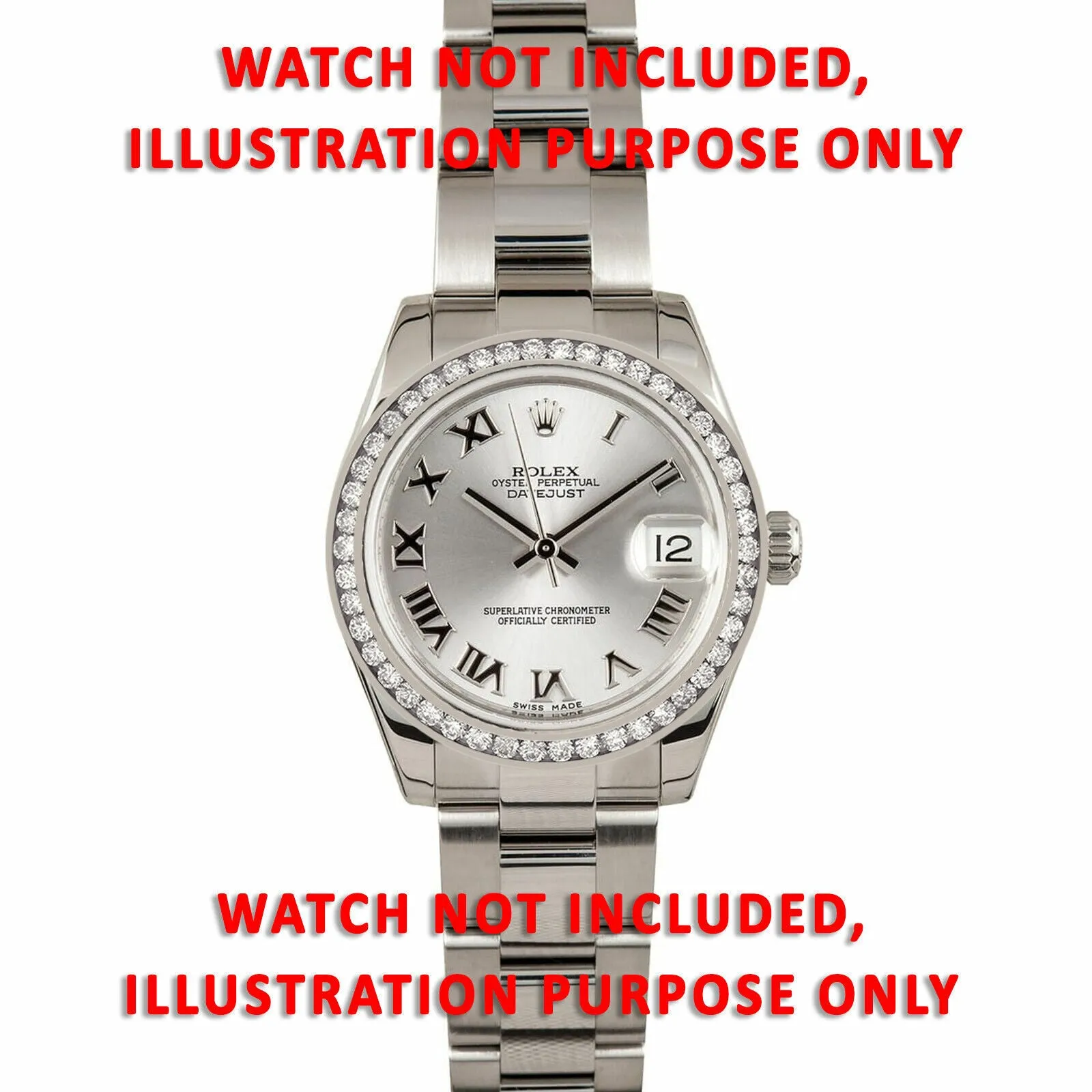 MIDSIZE 1.40CT CHANNEL SET DIAMOND BEZEL 14KW FOR ROLEX MIDSIZE 31MM WATCH