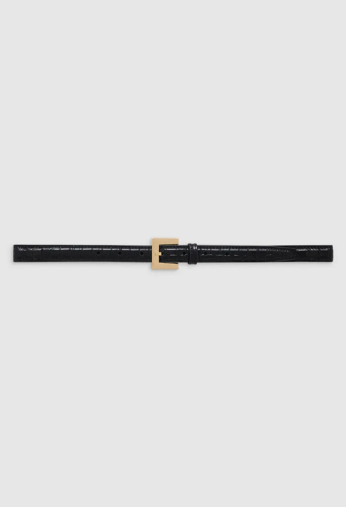 Nicola Belt - Black Embossed
