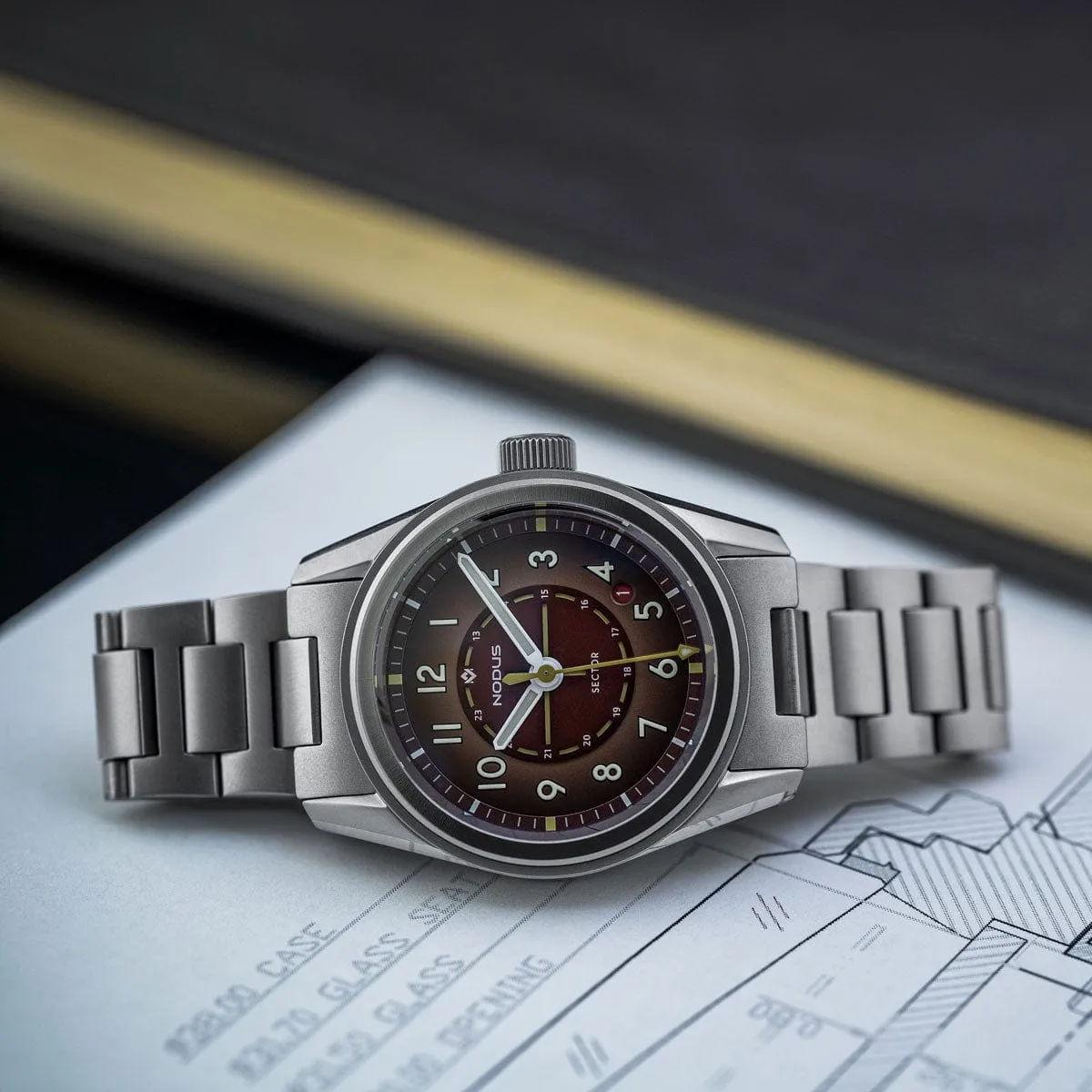 Nodus Sector Field Automatic Watch - Redwood - No Date