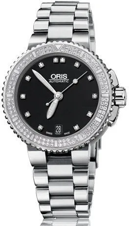 ORS Watch Aquis Date Diamond Bracelet