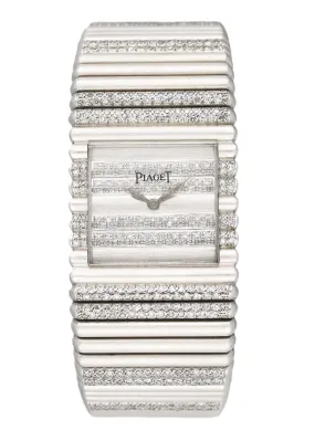 Piaget Polo Square 7131 C151 Diamond 18K White Gold Watch