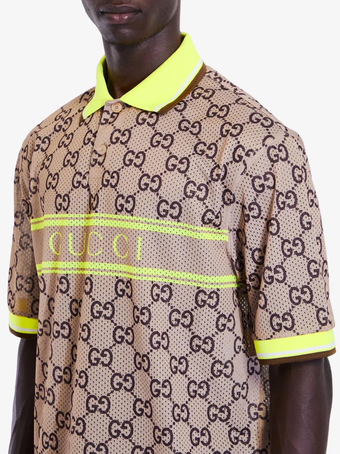 POLO SHIRT WITH GG PRINT