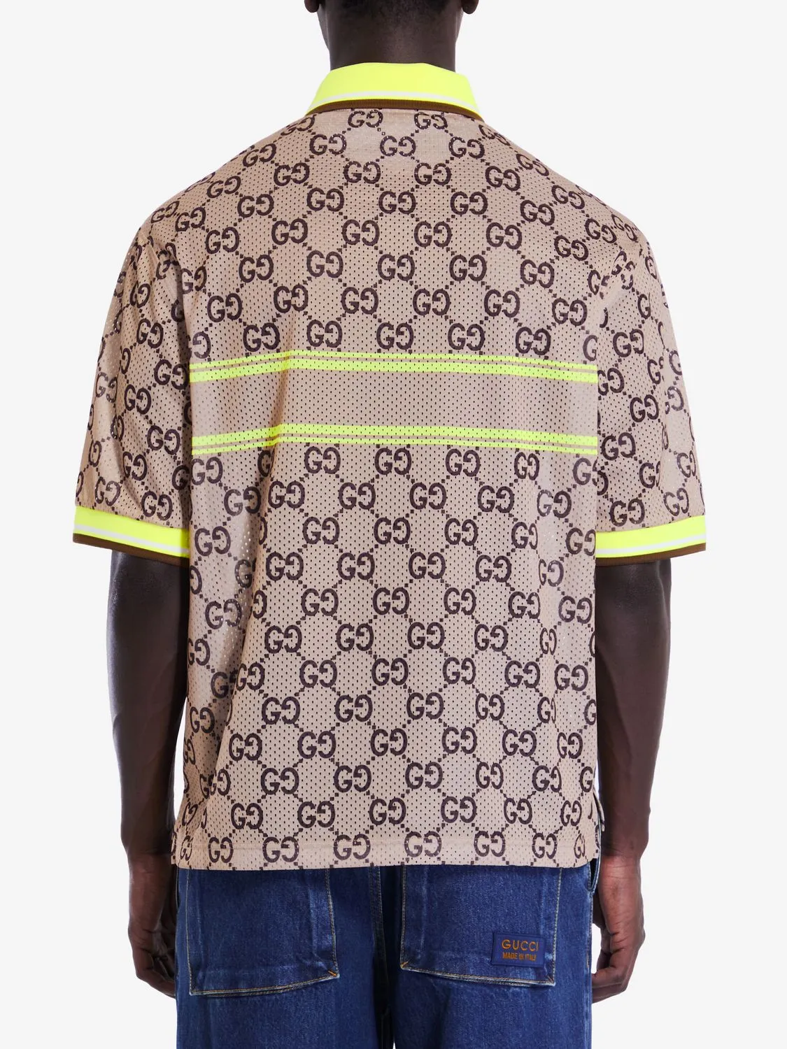 POLO SHIRT WITH GG PRINT