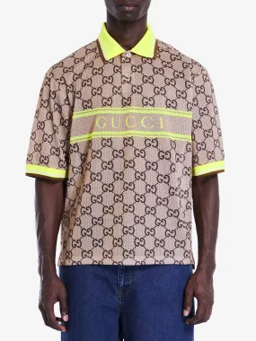POLO SHIRT WITH GG PRINT