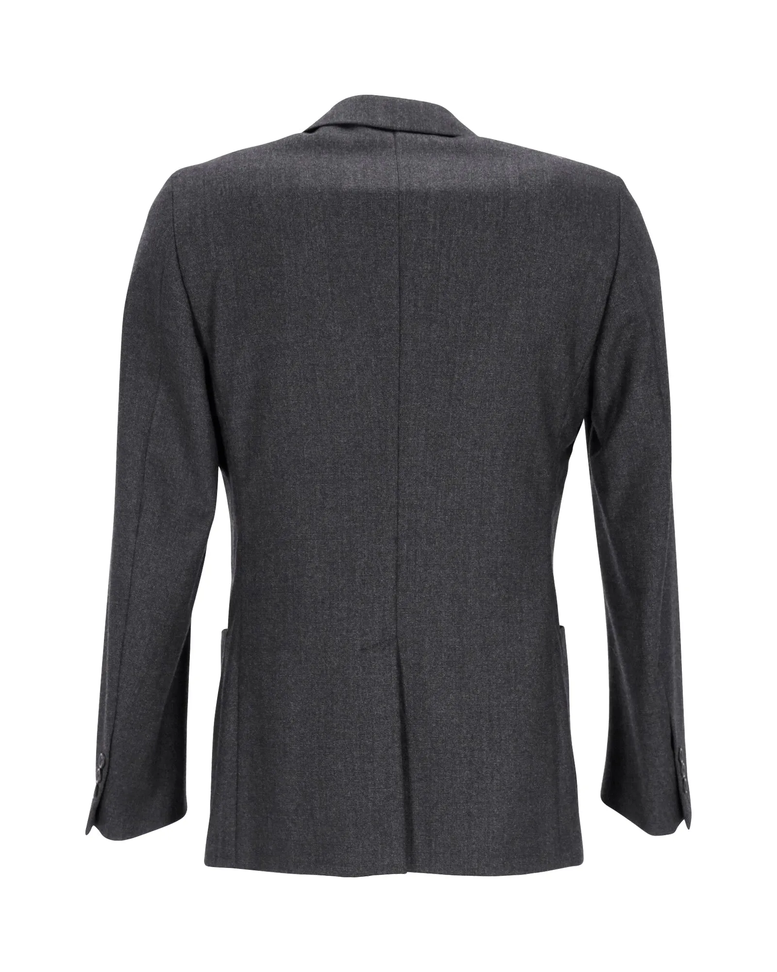 Prada Single-Breasted Blazer in Black Virgin Wool