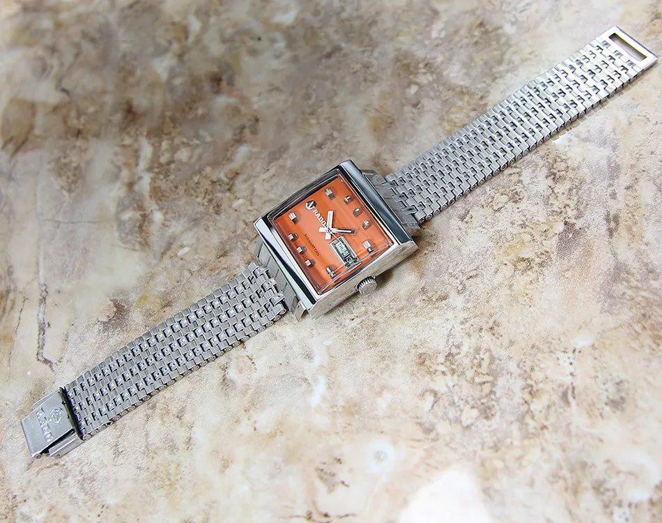Rado Manhattan Swiss Mens 35mm Vintage Rare Stainless St Automatic Watch