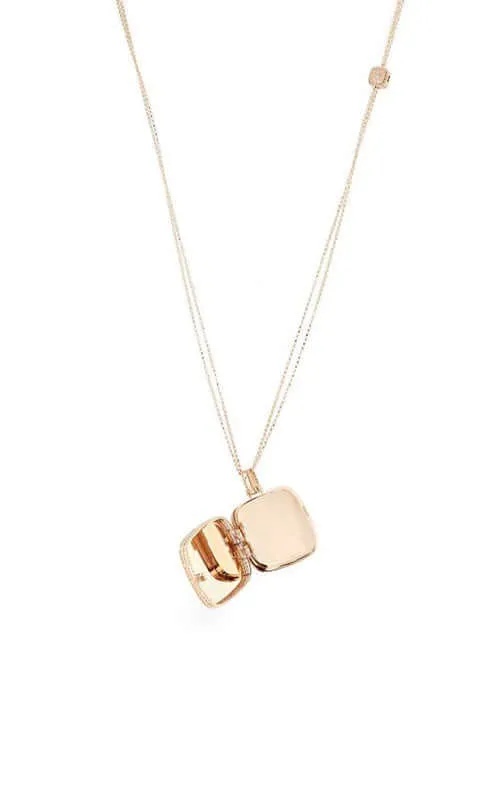 Roberto Coin Venetian Princess Locket Rose Gold and Diamonds 7771798AX34X