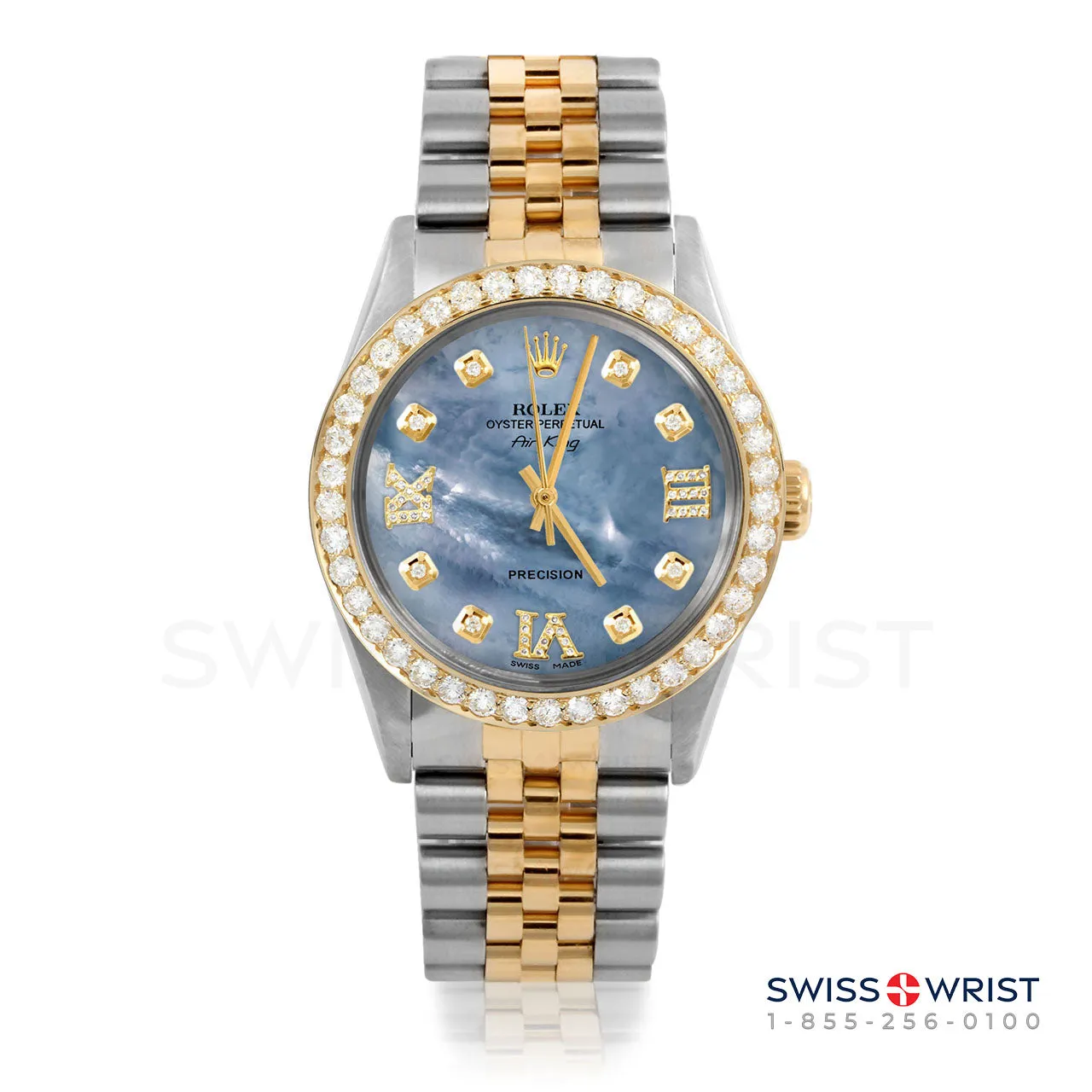 Rolex Air King 34mm | 5500-TT-BLMOP-8DR369-2CT-JBL