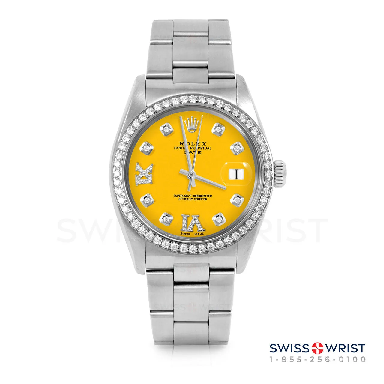 Rolex Date 34mm | 1500-SS-YLW-8DR69-BDS-OYS