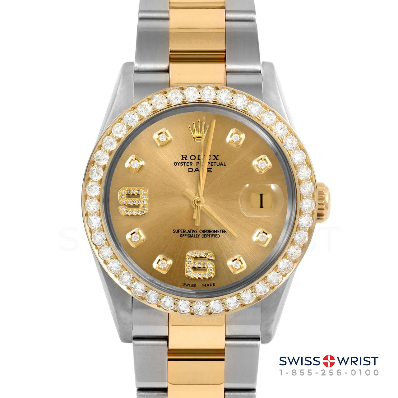 Rolex Date 34mm | 1500-TT-CHM-8DA69-2CT-OYS