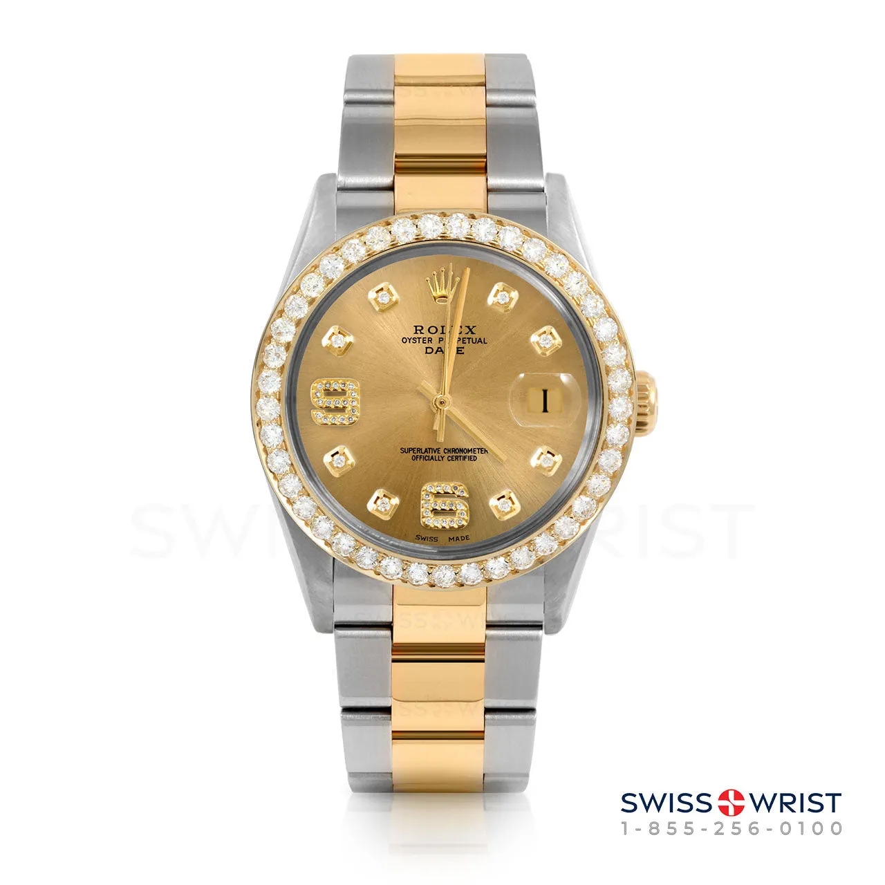 Rolex Date 34mm | 1500-TT-CHM-8DA69-2CT-OYS
