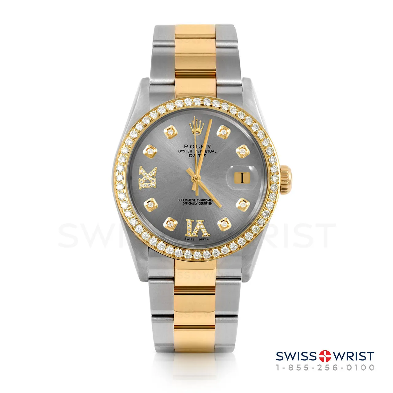 Rolex Date 34mm | 1500-TT-SLT-8DR69-BDS-OYS