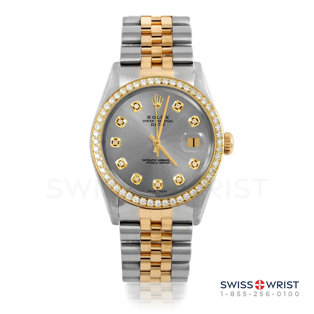 Rolex Date 34mm | 1500-TT-SLT-DIA-AM-BDS-JBL