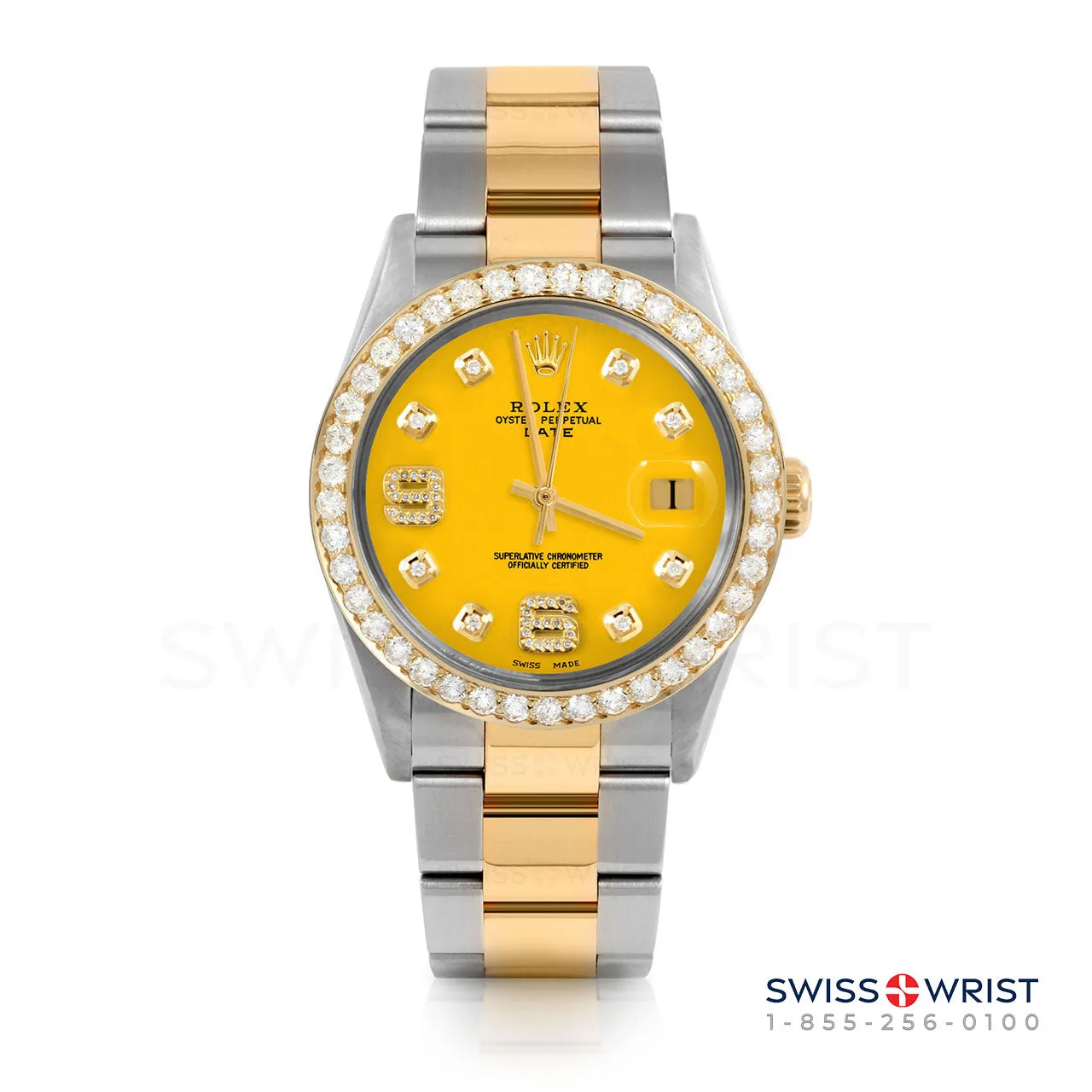 Rolex Date 34mm | 1500-TT-YLW-8DA69-2CT-OYS