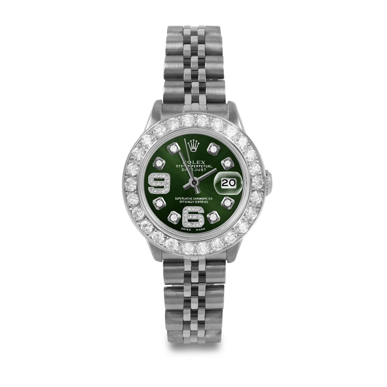 Rolex Datejust 26mm | 6917-SS-GRN-8DA69-2CT-JBL
