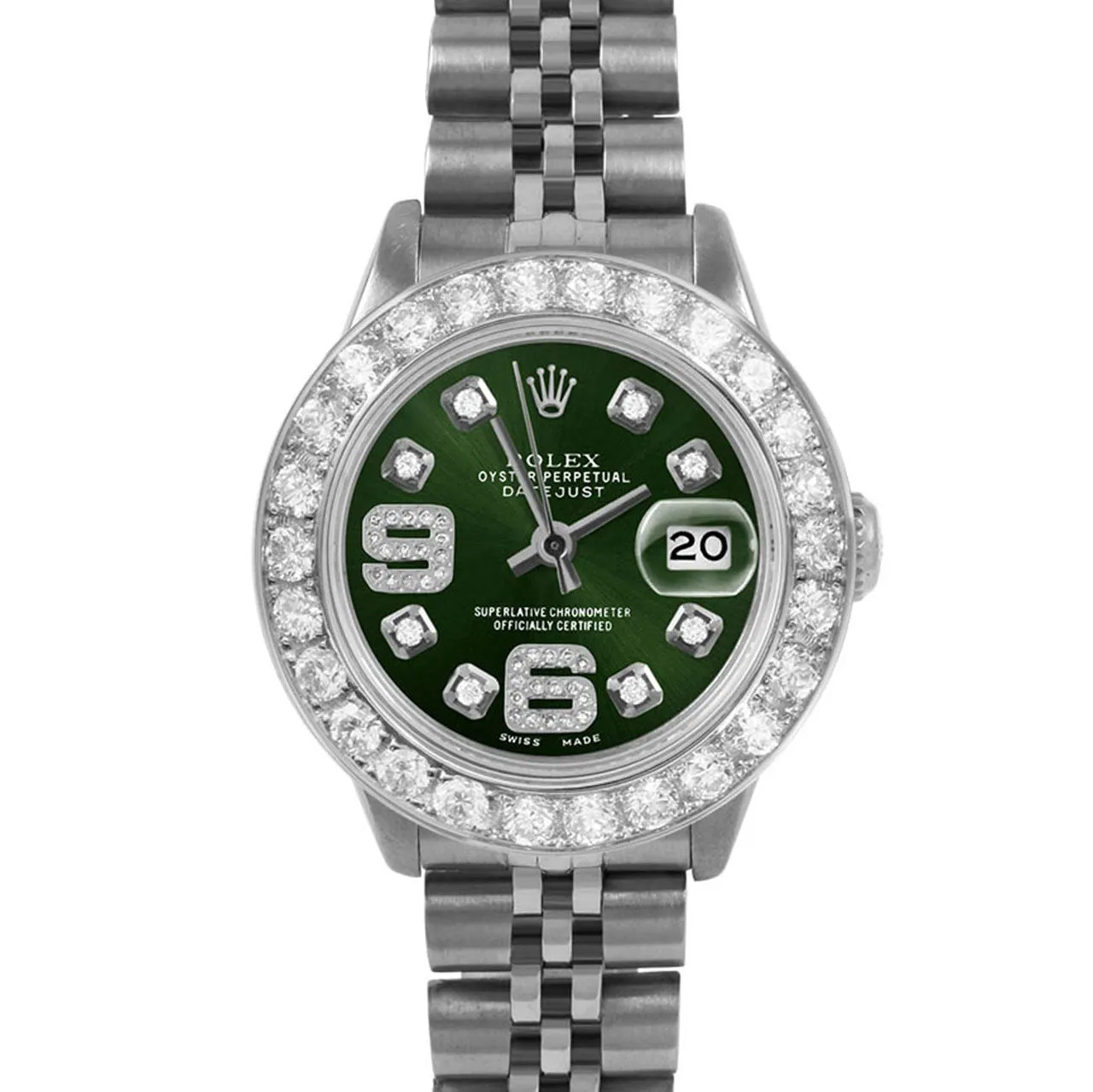 Rolex Datejust 26mm | 6917-SS-GRN-8DA69-2CT-JBL