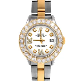 Rolex Datejust 26mm | 6917-TT-WHT-8DR69-2CT-OYS