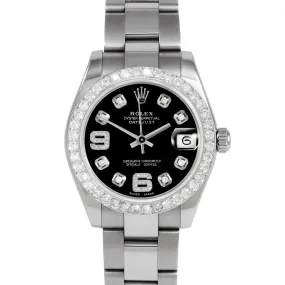 Rolex Datejust 31mm | 178274-BLK-8DA69-2CT-OYS