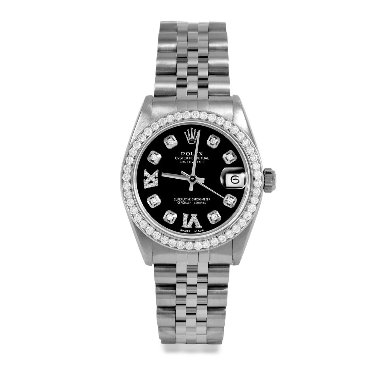 Rolex Datejust 31mm | 6827-SS-BLK-8DR69-BDS-JBL