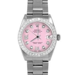 Rolex Datejust 31mm | 6827-SS-PNK-8DR69-2CT-OYS