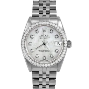 Rolex Datejust 31mm | 6827-SS-WMOP-DIA-AM-BDS-JBL