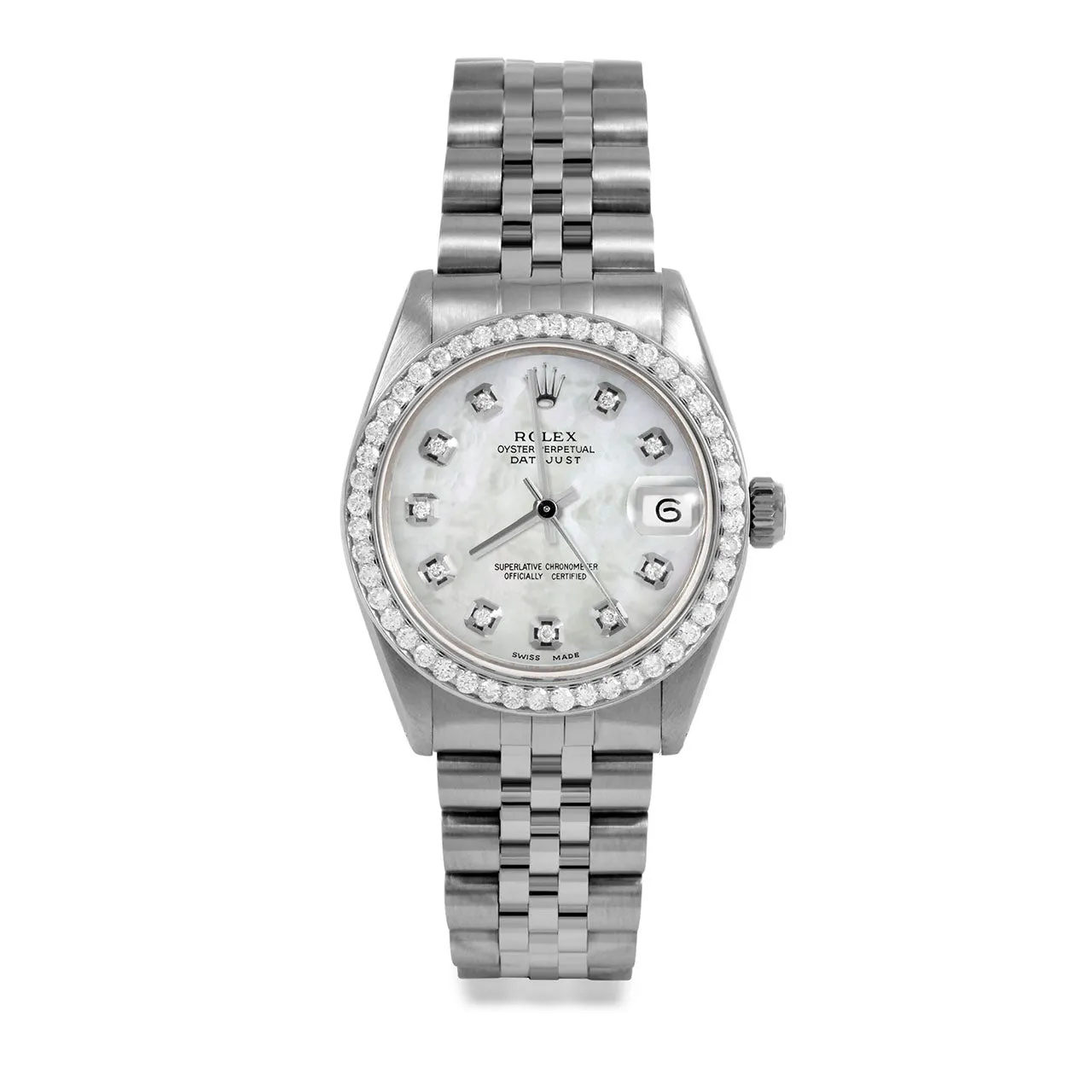 Rolex Datejust 31mm | 6827-SS-WMOP-DIA-AM-BDS-JBL