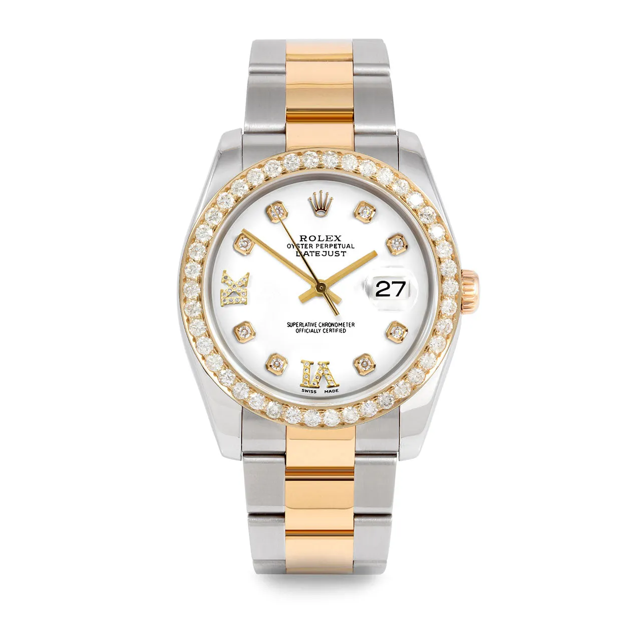 Rolex Datejust 36mm | 116233-WHT-8DR69-25CT-OYS