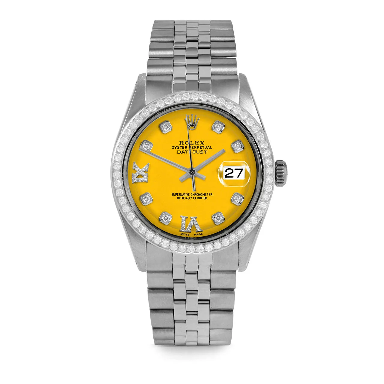 Rolex Datejust 36mm | 1601-SS-YLW-8DR69-BDS-JBL