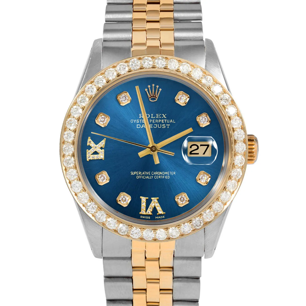 Rolex Datejust 36mm | 16013-BLU-8DR69-25CT-JBL