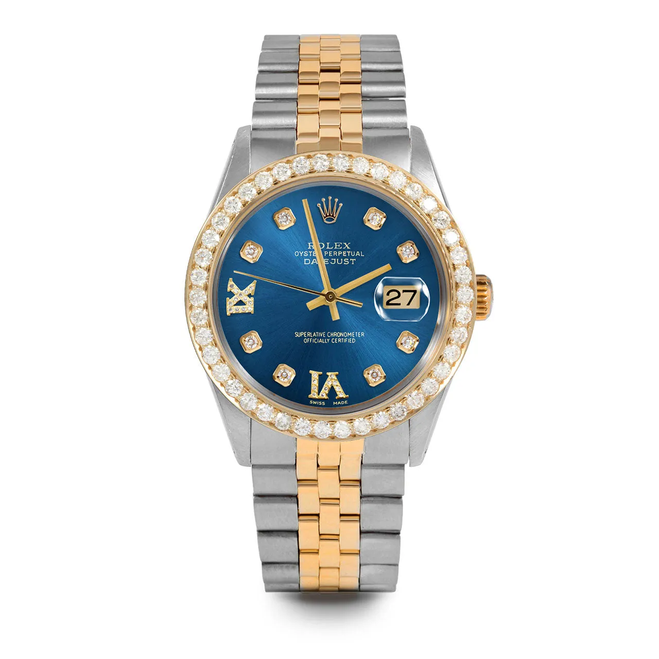 Rolex Datejust 36mm | 16013-BLU-8DR69-25CT-JBL