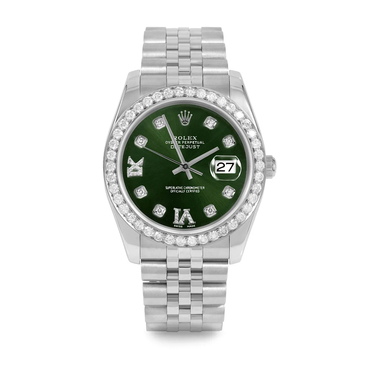 Rolex Datejust 36mm | 16234-GRN-8DR69-25CT-JBL
