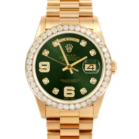 Rolex Day-Date 36mm | 18038-GRN-8DA69-25CT-PRS